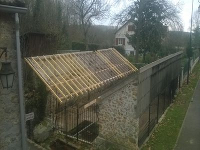 Charpente lavoir - Fontenay lès Briis - 2